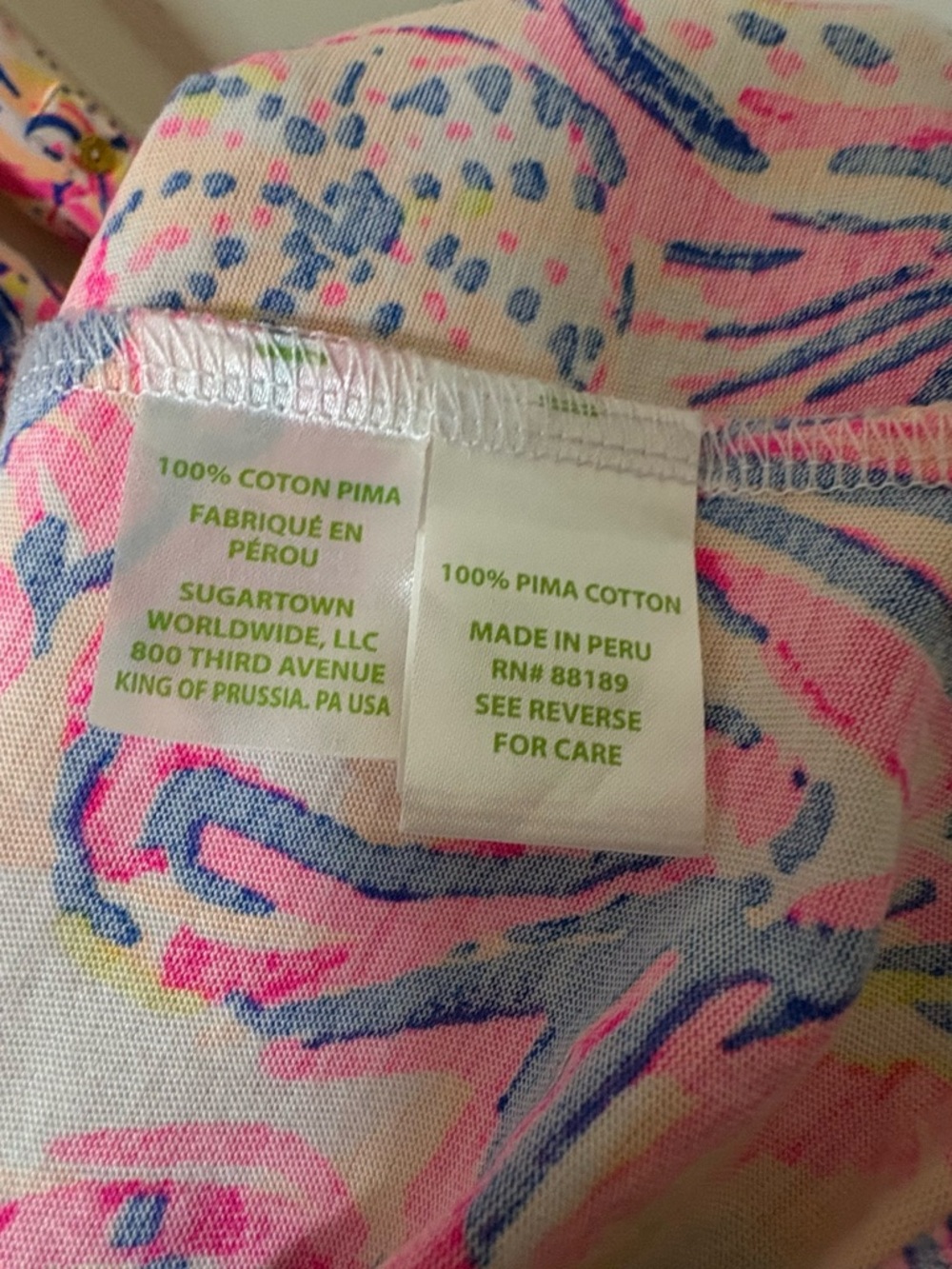 Lilly Pulitzer Marlowe Pima Cotton Dress - Shells & Starfish Print | Size M - Picture 5 of 7
